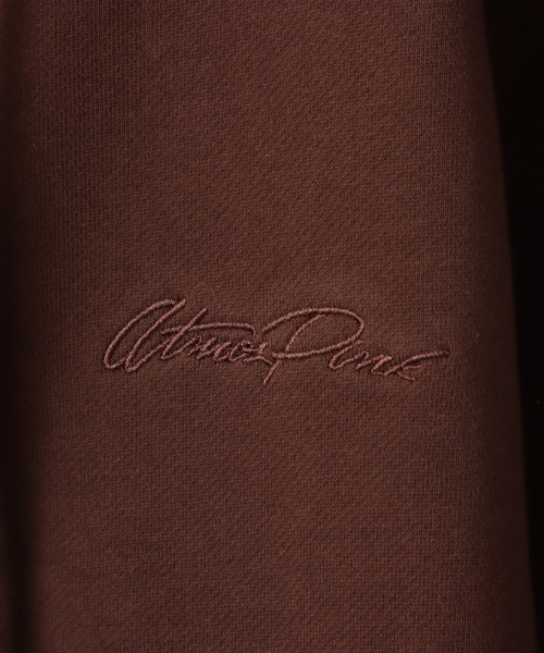 atmos pink（アトモスピンク）の「atmos pink Compact Zip Up Hoodie / アトモス ピンク コンパクト ジップアップ フーディ（パーカー・レディース・ブラウン/ピンク/チャコール・FREE）」の15枚目の写真