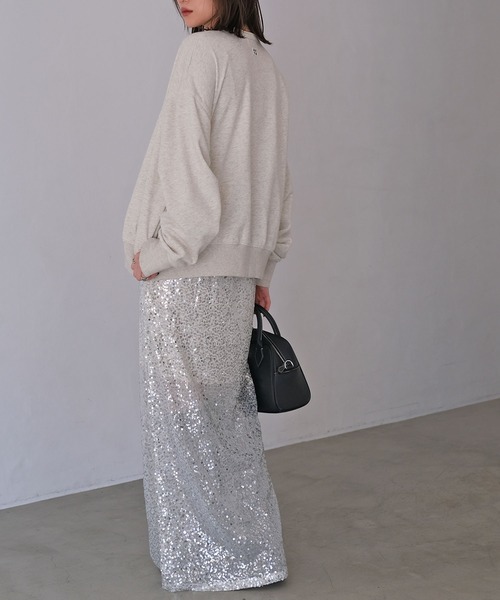 AKTE（アクテ）の「オーバージップカーディガン（カーディガン/ボレロ・レディース・トップグレー/イエロー・FREE）」の3枚目の写真