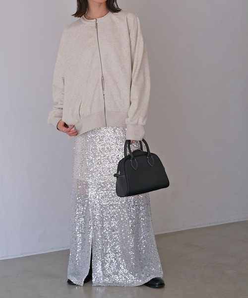 AKTE（アクテ）の「オーバージップカーディガン（カーディガン/ボレロ・レディース・トップグレー/イエロー・FREE）」の8枚目の写真