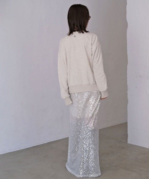 AKTE（アクテ）の「オーバージップカーディガン（カーディガン/ボレロ・レディース・トップグレー/イエロー・FREE）」の9枚目の写真