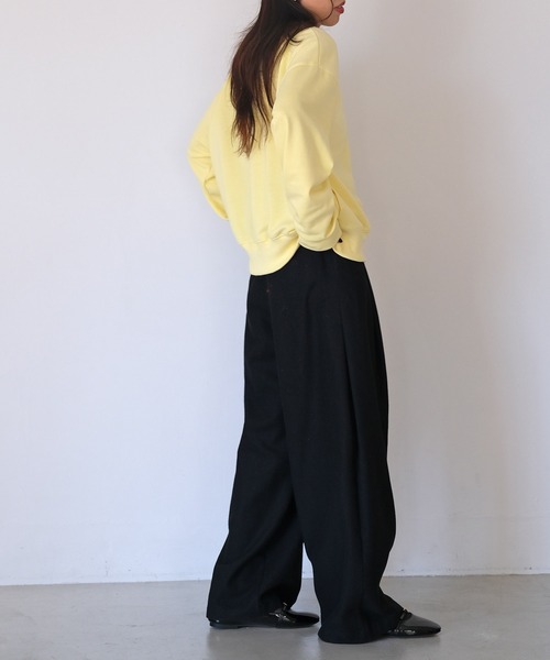 AKTE（アクテ）の「オーバージップカーディガン（カーディガン/ボレロ・レディース・トップグレー/イエロー・FREE）」の11枚目の写真