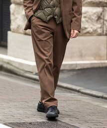 markaware ブラウン コーデュロイ スラックス MAN ワンタックコーデュロイパンツ チョコブラウン - FIELDERS | 60