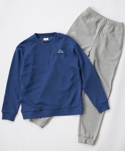 Kappa（カッパ）の「スウェット上下セット（スウェット・キッズ・ネイビー/ミント/杢グレー・170/160/150/140/130）」の3枚目の写真