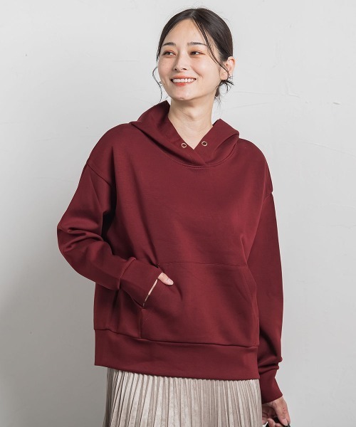 LAUTREAMONT(ロートレアモン)の「【WEB限定】ふんわリッチパーカー≪手洗い可能≫(Tシャツ/カットソー・レディース・ピンク/イエロー/ブラック/チャコールグレー/ブルー/ボルドー/ベージュ・11号/9号)」の7枚目の写真