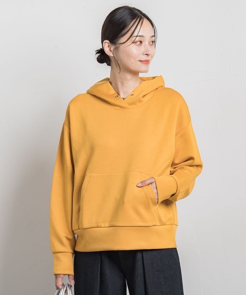 LAUTREAMONT(ロートレアモン)の「【WEB限定】ふんわリッチパーカー≪手洗い可能≫(Tシャツ/カットソー・レディース・ピンク/イエロー/ブラック/チャコールグレー/ブルー/ボルドー/ベージュ・11号/9号)」の14枚目の写真