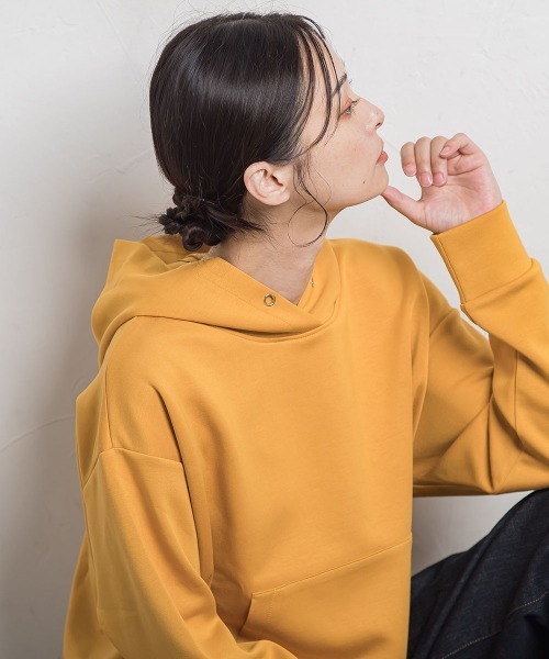 LAUTREAMONT(ロートレアモン)の「【WEB限定】ふんわリッチパーカー≪手洗い可能≫(Tシャツ/カットソー・レディース・ピンク/イエロー/ブラック/チャコールグレー/ブルー/ボルドー/ベージュ・11号/9号)」の16枚目の写真