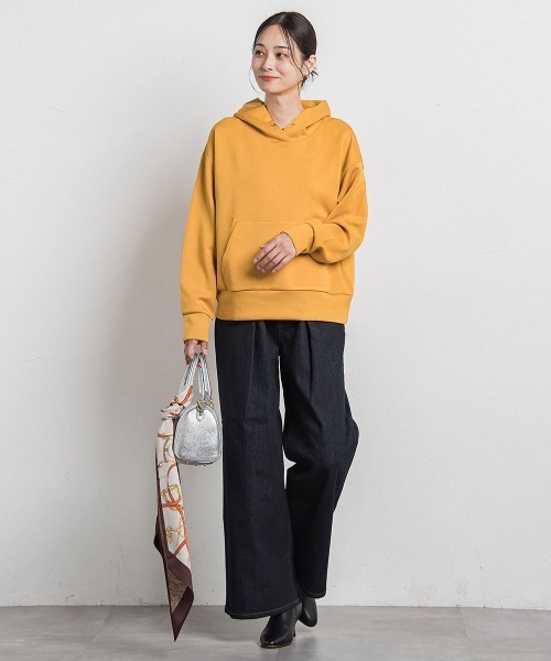 LAUTREAMONT(ロートレアモン)の「【WEB限定】ふんわリッチパーカー≪手洗い可能≫(Tシャツ/カットソー・レディース・ピンク/イエロー/ブラック/チャコールグレー/ブルー/ボルドー/ベージュ・11号/9号)」の17枚目の写真