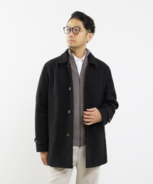 MEN'S MELROSE | 《WEB限定》テックメルトンバルカラーショートコート(ステンカラーコート)