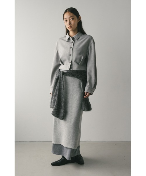 STYLEMIXER（スタイルミキサー）の「レイヤードニットスカート（スカート・レディース・ブラック/グレー・SMALL/MEDIUM）」の17枚目の写真