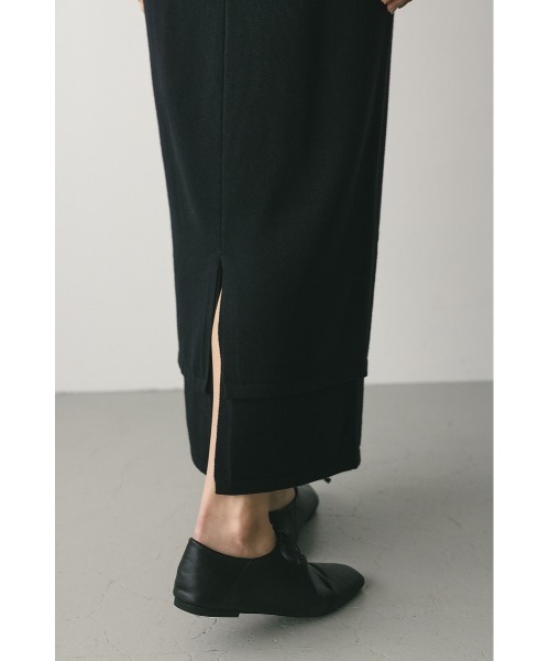 STYLEMIXER（スタイルミキサー）の「レイヤードニットスカート（スカート・レディース・ブラック/グレー・SMALL/MEDIUM）」の13枚目の写真