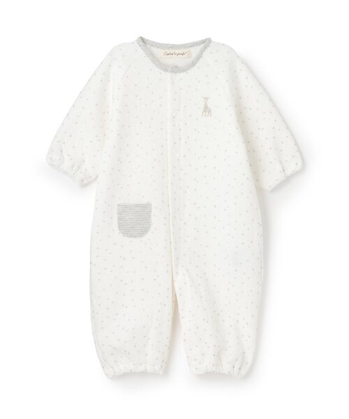 Sophie la girafe（ソフィーラジラフ）の「スターダストキルト2WAYオール【日本製】（ロンパース・キッズ・オフホワイト・50-70cm）」の3枚目の写真