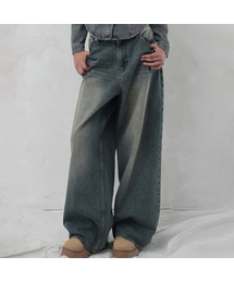 AVANDRESS（アバンドレス ）の「Basic Brush Daily Wide Pants BLUE（デニムパンツ）」