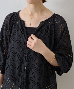 BRUSHED LACE VOLUME SLEEVE BLOUSE（シャツ/ブラウス）｜Ameri