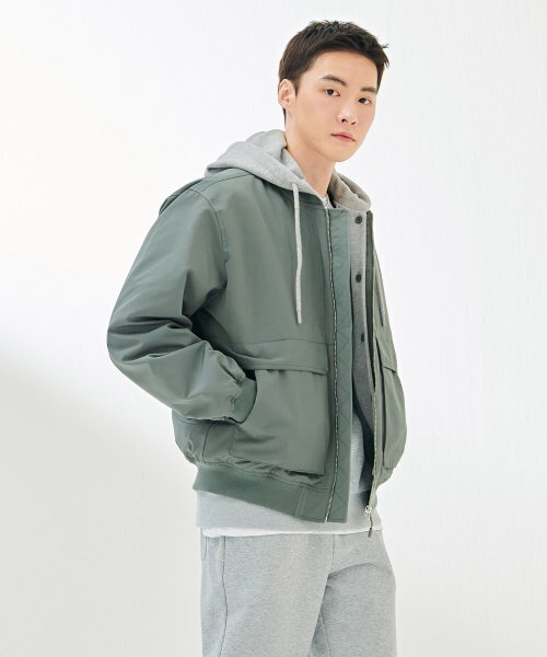 CHASECULT(チェイスカルト)の「共用フードインナー取り外しジャンパー-DARU4111B0V(ブルゾン・メンズ・カーキ・90/100/110/95/105)」の3枚目の写真