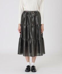 BLUE LABEL CRESTBRIDGE | シャイニーティアードスカート(スカート)