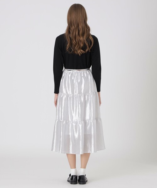 セール】シャイニーティアードスカート（スカート）｜BLUE LABEL