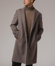 極美品　EDIFICE エディフィス　カシミヤ混　チェスターコート　ロング EDIFICE｜エディフィスのチェスターコート（ロング丈）通販