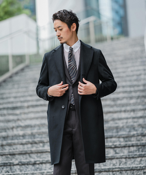 EDIFICE チェスターコート ネイビー EDIFICE（エディフィス）の「SUPER