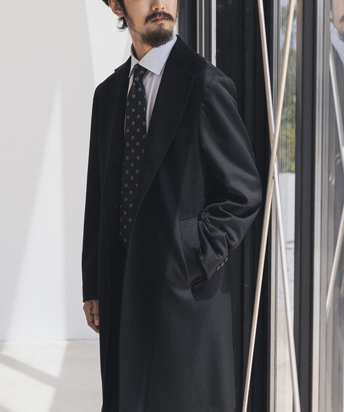 追加》SUPER 140's ウール / カシミヤ チェスターコート（チェスター