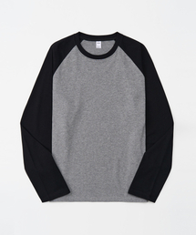 TOFFEE（トフィー）の「ミニマルラグランロングスリーブ（ブラック）（Tシャツ/カットソー）」