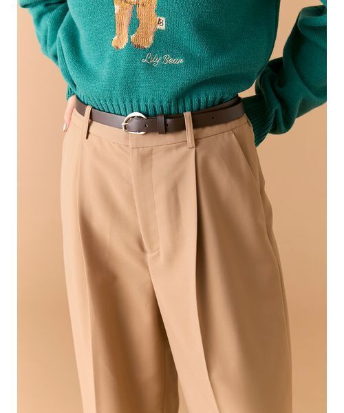 LILY BROWN(リリーブラウン)の「ベルト付きバックスリットパンツ(その他パンツ・レディース・ベージュ/グレー・0/1)」の8枚目の写真