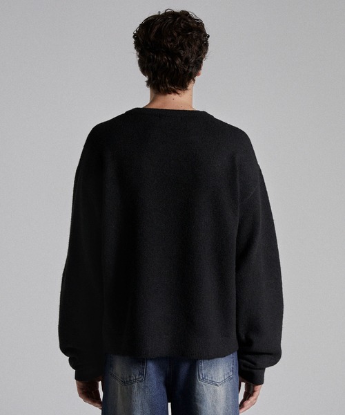 Parts Lab.（パーツラボ）の「【Parts Lab.】Basic Knit PO / ベーシックニットプルオーバー（ニット/セーター・メンズ・ブラウン/ブラック/オフホワイト・S/M/L）」の9枚目の写真