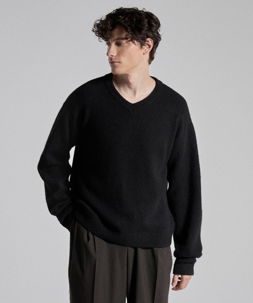 Parts Lab.（パーツラボ）の「【Parts Lab.】Basic Knit PO / ベーシックニットプルオーバー（ニット/セーター・メンズ・ブラウン/ブラック/オフホワイト・S/M/L）」の14枚目の写真