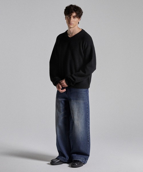 Parts Lab.ベーシックニットプルオーバー ブラック S Parts Lab.（パーツラボ）の「【Parts Lab.】Basic Knit PO