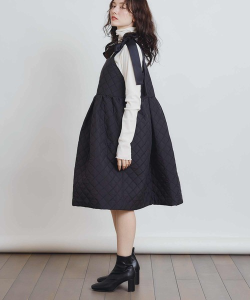 PICCIN(ピッチン)の「ベロアタートルカットソー(Tシャツ/カットソー・レディース・オフホワイト/ブラック・M)」の4枚目の写真