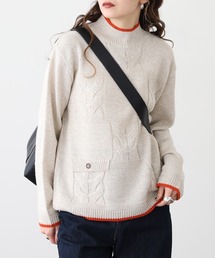 BRODIAEA ミックスヤーン配色ニット