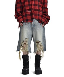 JUN/NAKAYAMA（ジュンナカヤマ）の「JN RIPPED DENIM SHORTS（デニムパンツ）」