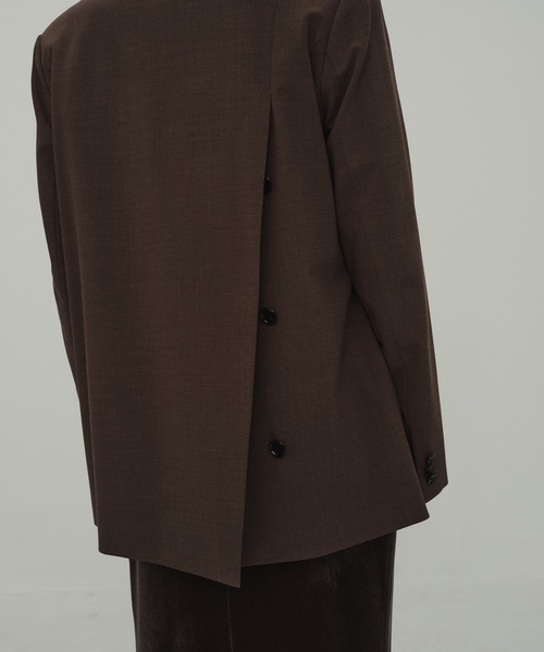 CITY TOKYO(シティトウキョウ)の「Belted Tailored Jacket/ベルテッドテーラードジャケット(テーラードジャケット・レディース・チャコールグレー/ブラウン・FREE)」の12枚目の写真