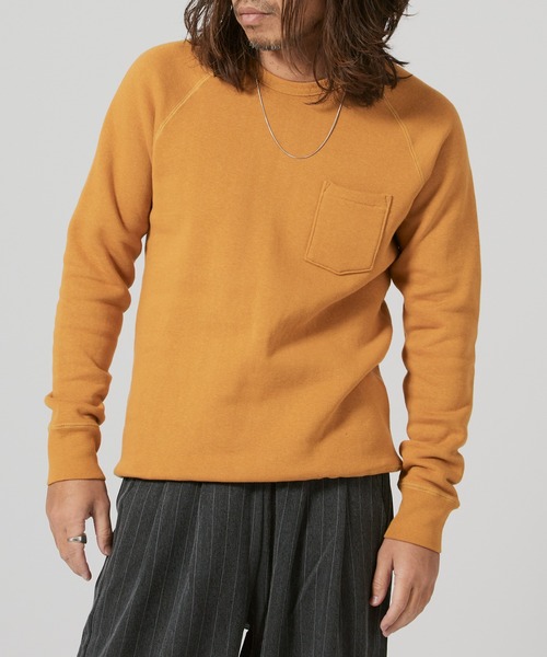 FLISTFIA（フリストフィア）の「FLISTFIA Classic Crew Neck Swwat / CS01016 秋服 冬服（スウェット・メンズ・グリーン/オレンジ/バーガンディー/マスタード/ブルー/ライトブルー/ライム・4/2/3）」の5枚目の写真
