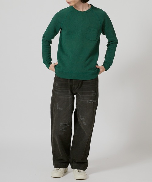 FLISTFIA（フリストフィア）の「FLISTFIA Classic Crew Neck Swwat / CS01016 秋服 冬服（スウェット・メンズ・グリーン/オレンジ/バーガンディー/マスタード/ブルー/ライトブルー/ライム・4/2/3）」の18枚目の写真