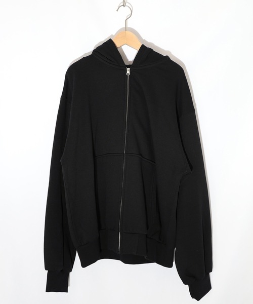 ScoLar(スカラー)の「153739:スカラーハイウェイ ヴィンテージ風パーカー(パーカー・レディース・ブラック/チャコールグレー/杢グレー・M)」の1枚目の写真