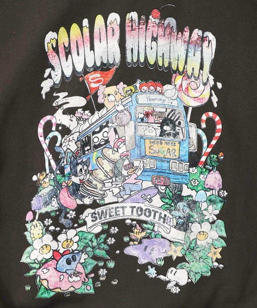 ScoLar(スカラー)の「153739:スカラーハイウェイ ヴィンテージ風パーカー(パーカー・レディース・ブラック/チャコールグレー/杢グレー・M)」の11枚目の写真