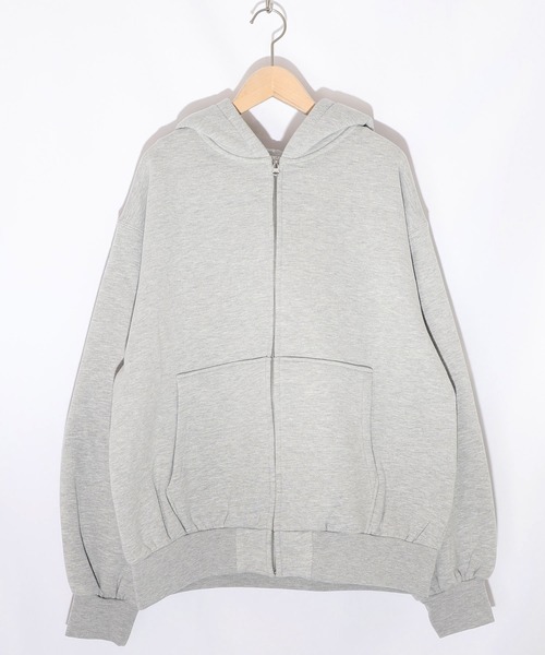 ScoLar(スカラー)の「153739:スカラーハイウェイ ヴィンテージ風パーカー(パーカー・レディース・ブラック/チャコールグレー/杢グレー・M)」の12枚目の写真