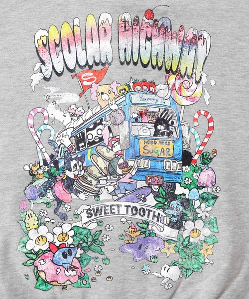 ScoLar(スカラー)の「153739:スカラーハイウェイ ヴィンテージ風パーカー(パーカー・レディース・ブラック/チャコールグレー/杢グレー・M)」の14枚目の写真