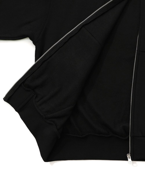 ScoLar(スカラー)の「153739:スカラーハイウェイ ヴィンテージ風パーカー(パーカー・レディース・ブラック/チャコールグレー/杢グレー・M)」の20枚目の写真