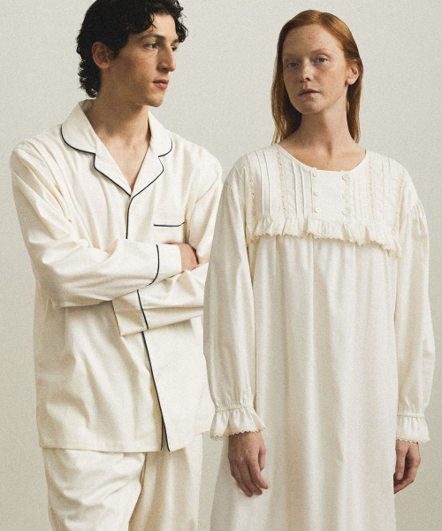 (couple) Classic Gabardine Pajama Set + One-piece 007