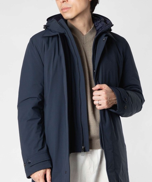 WOOLRICH（ウールリッチ）の「WOOLRICH STRETCH 2IN1 CARCOAT ウールリッチ  ツーインワン カーコート ダウンジャケット（ダウンジャケット/コート・メンズ・ネイビー・LARGE/MEDIUM/SMALL）」の7枚目の写真