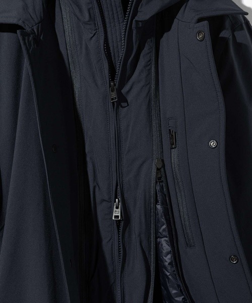 WOOLRICH（ウールリッチ）の「WOOLRICH STRETCH 2IN1 CARCOAT ウールリッチ  ツーインワン カーコート ダウンジャケット（ダウンジャケット/コート・メンズ・ネイビー・LARGE/MEDIUM/SMALL）」の15枚目の写真