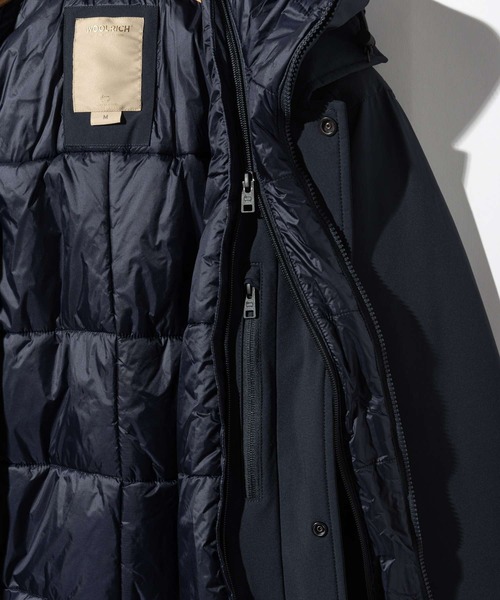 WOOLRICH（ウールリッチ）の「WOOLRICH STRETCH 2IN1 CARCOAT ウールリッチ  ツーインワン カーコート ダウンジャケット（ダウンジャケット/コート・メンズ・ネイビー・LARGE/MEDIUM/SMALL）」の18枚目の写真