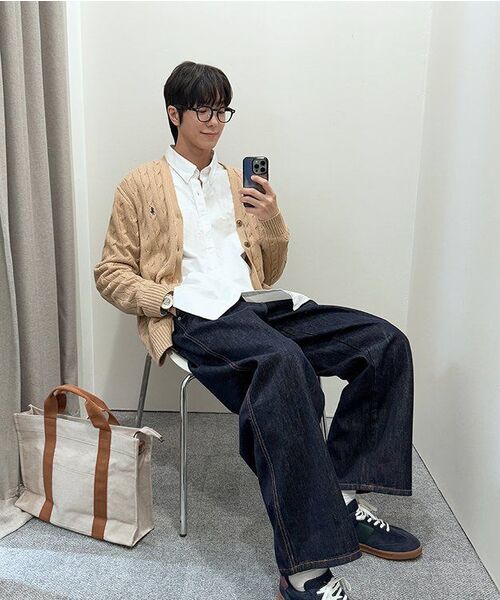 NOT4NERD(ノットフォーナード)の「Curved Semi Wide Denim Pants - Deep Indigo(デニムパンツ・レディース・その他・MEDIUM/LARGE/X-LARGE)」の8枚目の写真