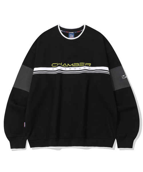 SPORT CHAMBER(スポーツチャンバー)の「SCブロックスウェットシャツ(ブラック)(スウェット・レディース・その他・2/3)」の1枚目の写真