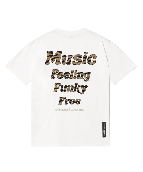 QT8 GARMENTS(キューティーエイトガーメント)の「OC Noodle x QT8 Tiger Camo Tee (Ivory)(Tシャツ/カットソー・レディース・その他・MEDIUM/LARGE/X-LARGE)」の4枚目の写真
