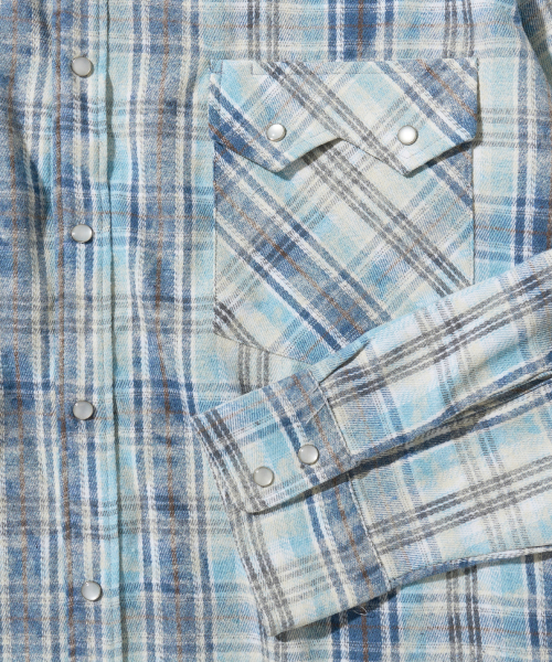 RUSTICCLUB（ラスティッククラブ）の「RC DUSTY WESTERN SHIRT_BLUE（シャツ/ブラウス・レディース・その他・MEDIUM/LARGE）」の3枚目の写真