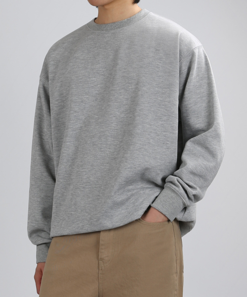 VERYVAIN(ベリベーン)の「スリーククルーネックMTM(グレー)(スウェット・メンズ・その他・MEDIUM/LARGE/X-LARGE)」の1枚目の写真