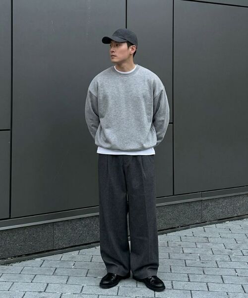 VERYVAIN(ベリベーン)の「スリーククルーネックMTM(グレー)(スウェット・メンズ・その他・MEDIUM/LARGE/X-LARGE)」の3枚目の写真