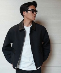 STYLISE（スタイライズ）の「【SYNQUE】THE J 01 レザートリムコンビブルゾン（ダウンジャケット/コート）」